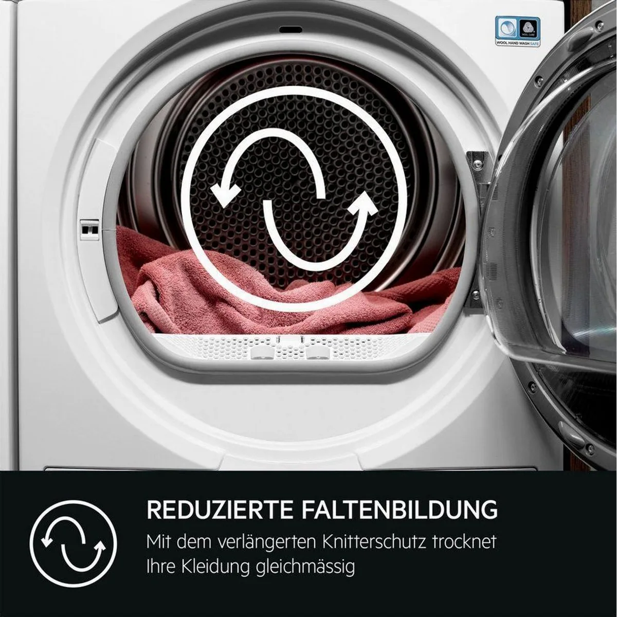 AEG Wärmepumpentrockner 7000 SensiDry TR7TC86, hohe Energieeffizienz, schonende Trocknung, innovative Technologie 4