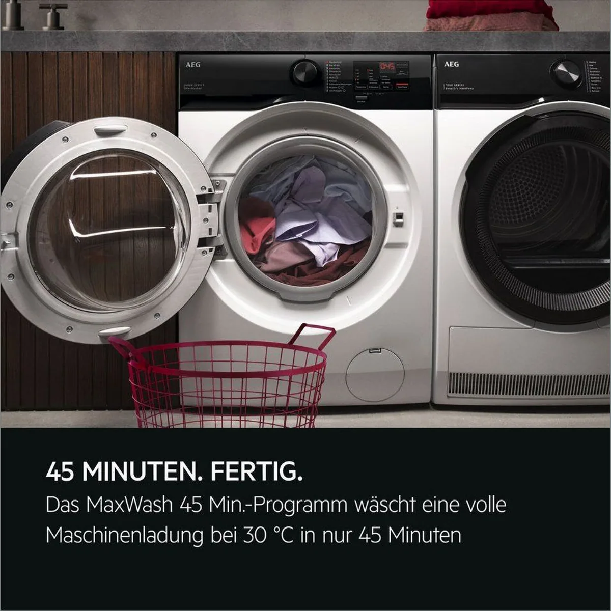 AEG Waschmaschine 6000 ProSense LR6FE48FL, 8 kg, 1400 U/min, energiesparend und leise 2