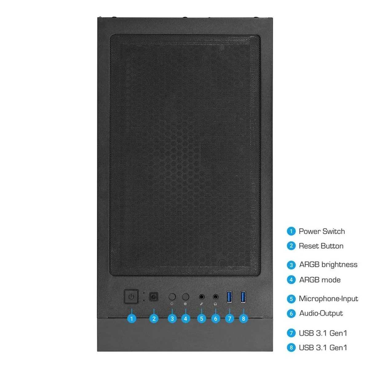 ANKERMANN-PC Radiant Gaming V3, AMD Ryzen 5 5500, GeForce RTX 5060 Ti, 16 GB RAM 4