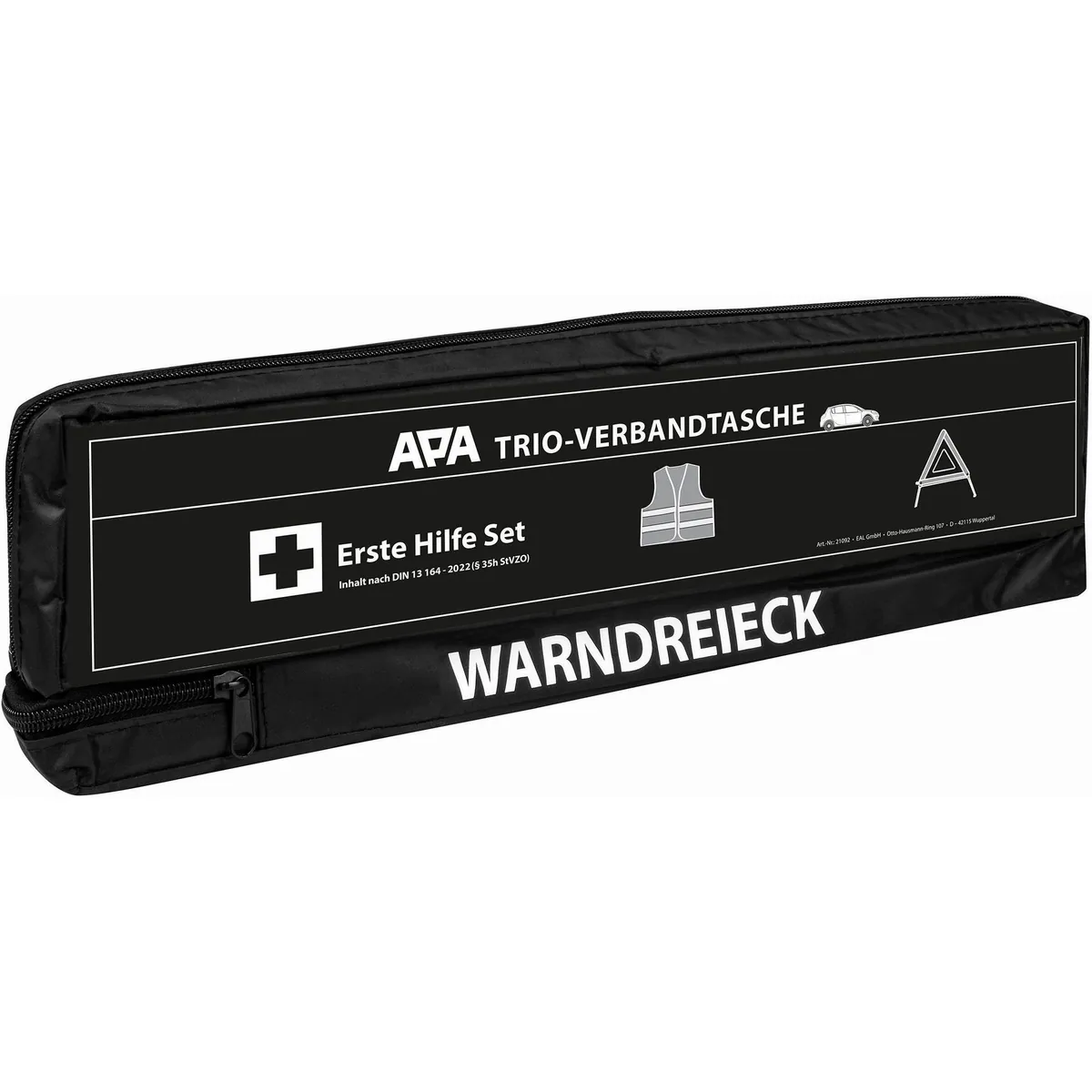 APA TRIO-Verbandstasche, inkl. Warndreieck und Warnweste