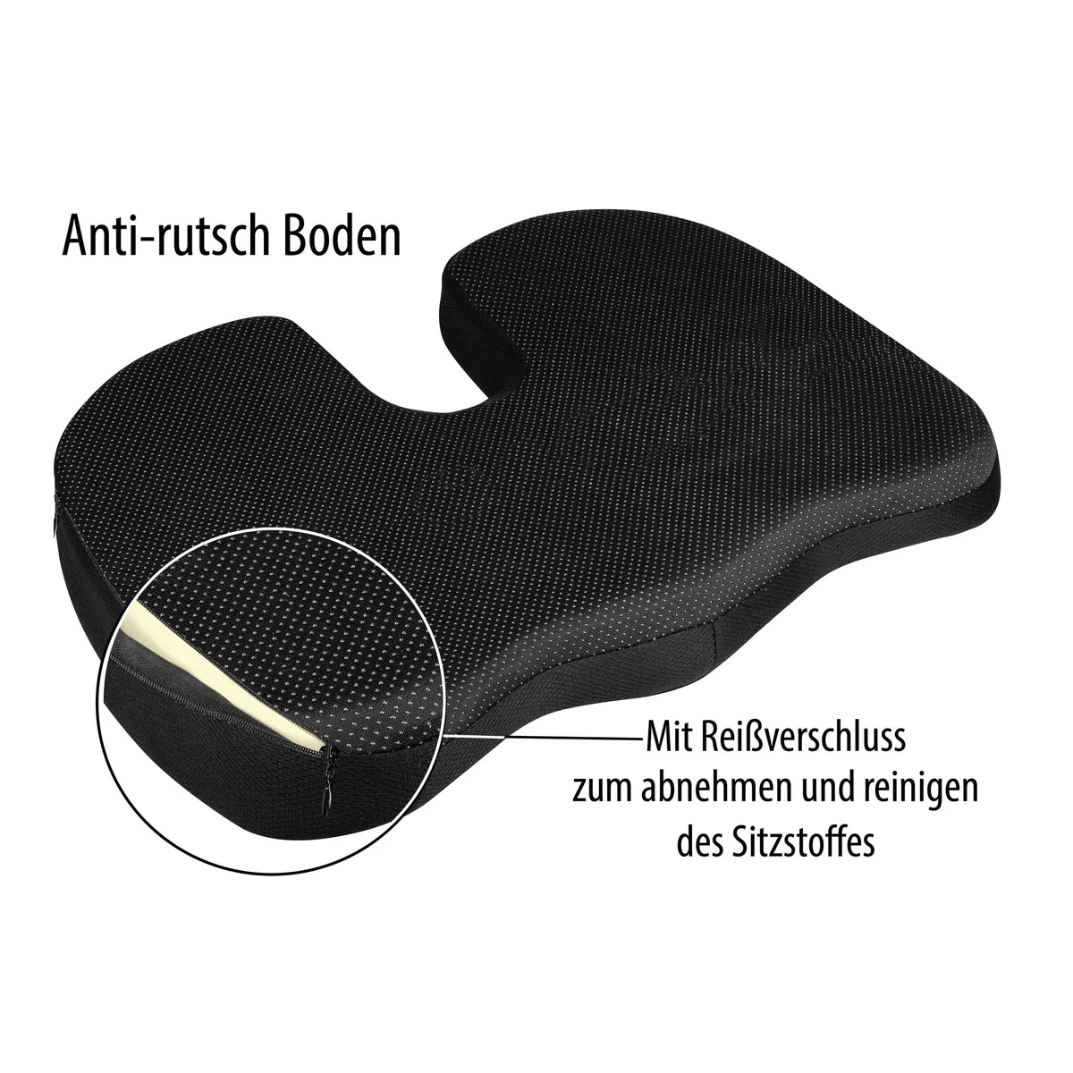 APA Gelkissen Sitzkissen, ergonomisch, druckentlastend, kühlend — 45x35 cm 2