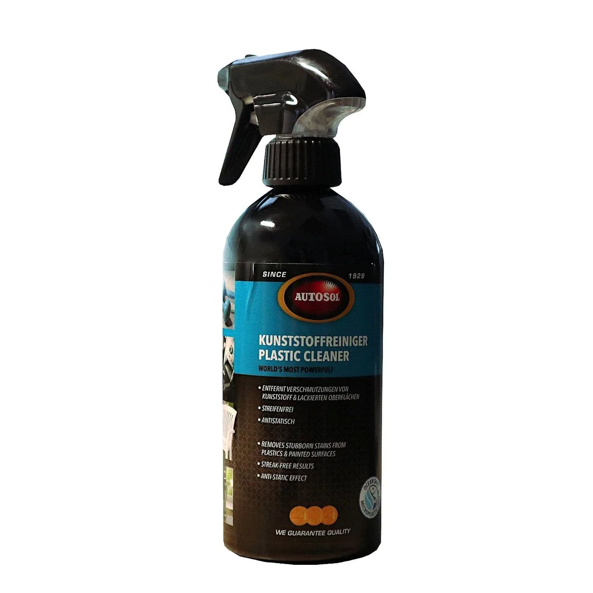 Autosol Kunststoffreiniger flüssig, 500 ml, streifenfrei, antistatisch, vielseitig einsetzbar