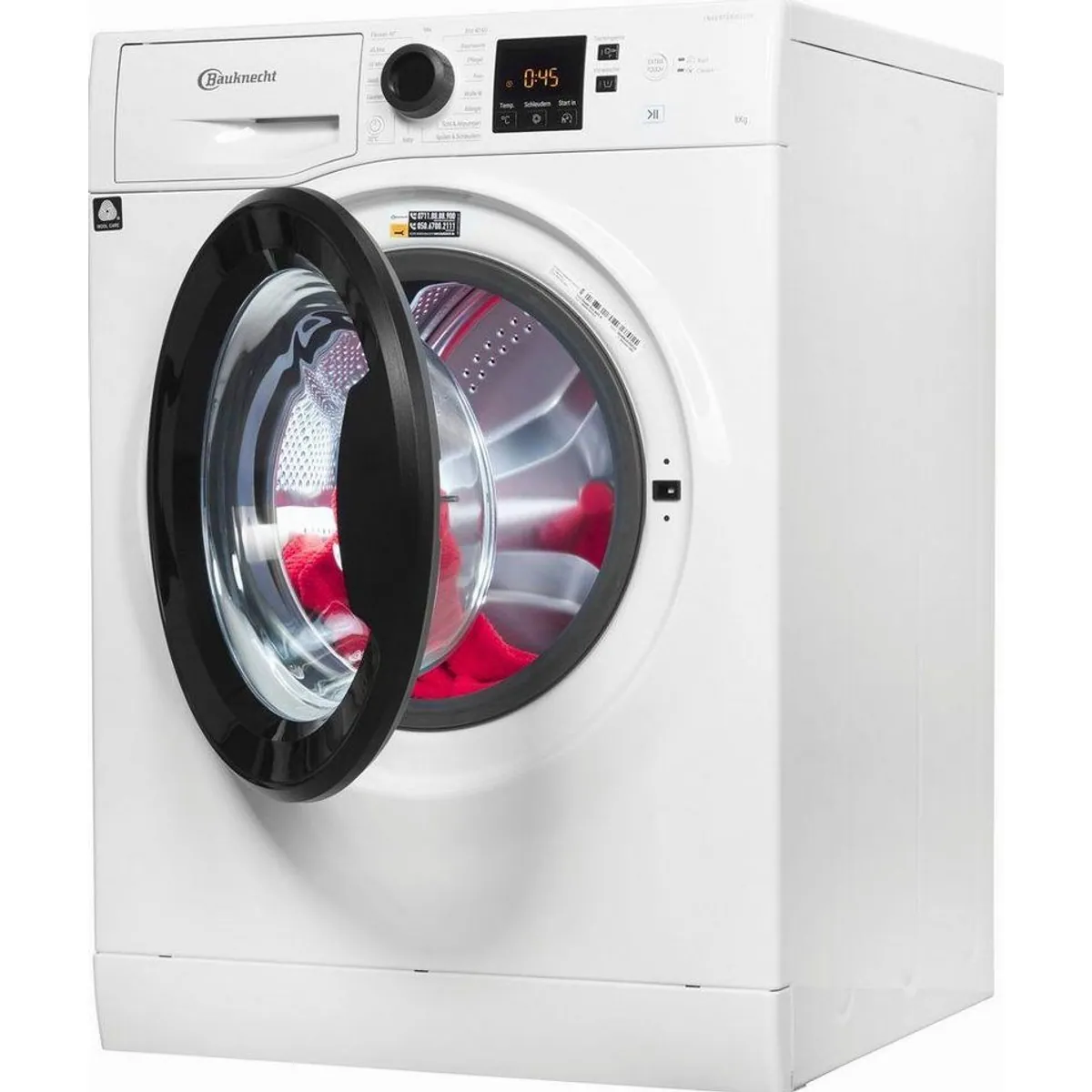 BAUKNECHT Super Eco 845 A, 8 kg, 1400 U/min, Kurz 45' – schnelle und effiziente Wäschepflege 3