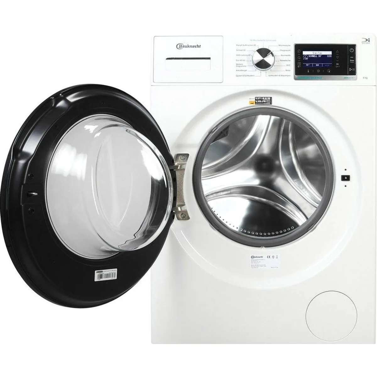 BAUKNECHT Waschmaschine B6R 88E SILENCE DE, 8 kg, 1400 U/min, Dampfprogramm, Vollwasserschutz 2