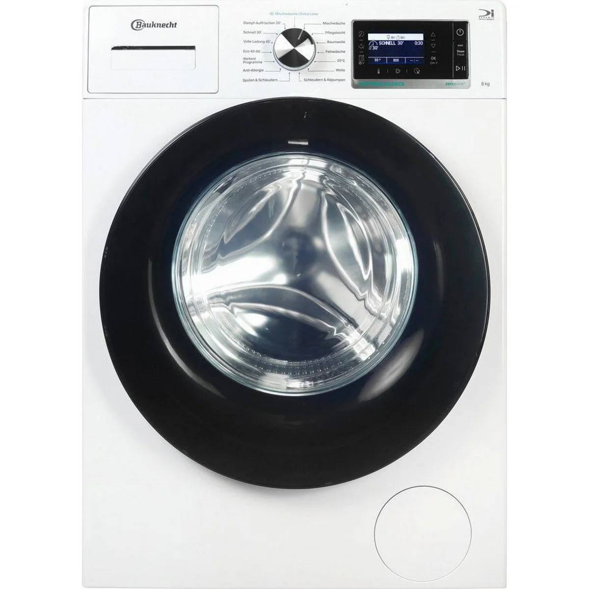 BAUKNECHT Waschmaschine B6R 88E SILENCE DE, 8 kg, 1400 U/min, Dampfprogramm, Vollwasserschutz 3