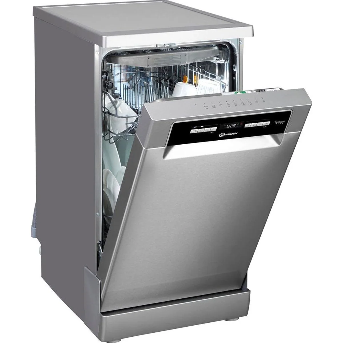 BAUKNECHT BK6FB10BS7A0X Standgeschirrspüler, 10 Maßgedecke, PowerClean Hochdruckdüsen 3