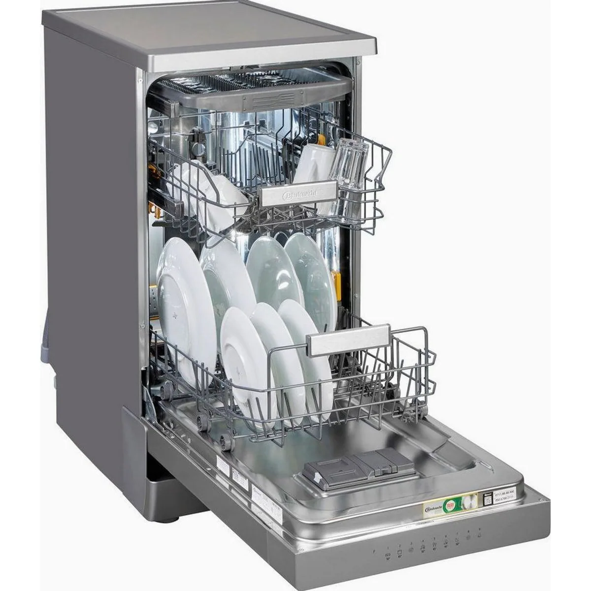 BAUKNECHT BK6FB10BS7A0X Standgeschirrspüler, 10 Maßgedecke, PowerClean Hochdruckdüsen 4