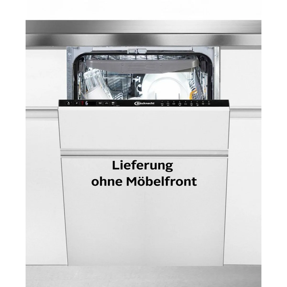 BAUKNECHT BK4IC11BS7LA0 Geschirrspüler, 11 Maßgedecke, Besteckschublade inklusive