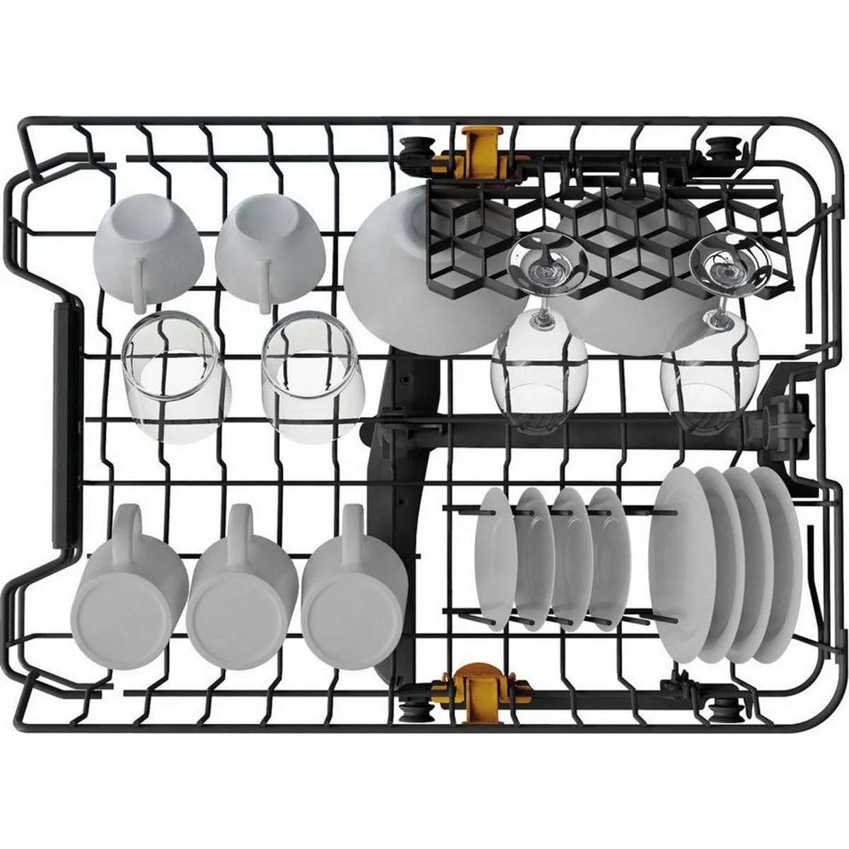 BAUKNECHT BK4IC11BS7LA0 Geschirrspüler, 11 Maßgedecke, Besteckschublade inklusive 5