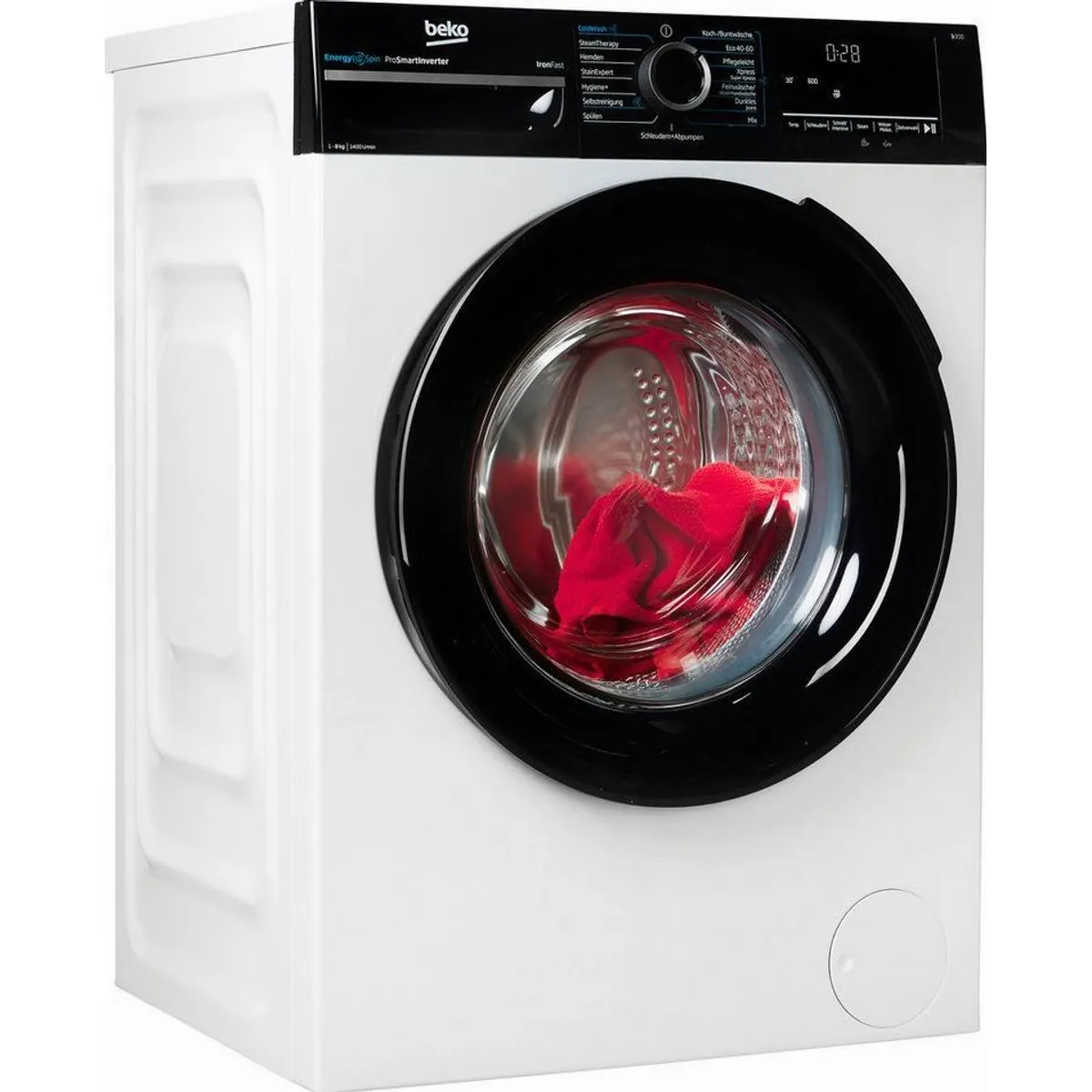 BEKO BM3WFU4841W Waschmaschine, 8 kg Fassungsvermögen, 1400 U/min, hohe Energieeffizienz