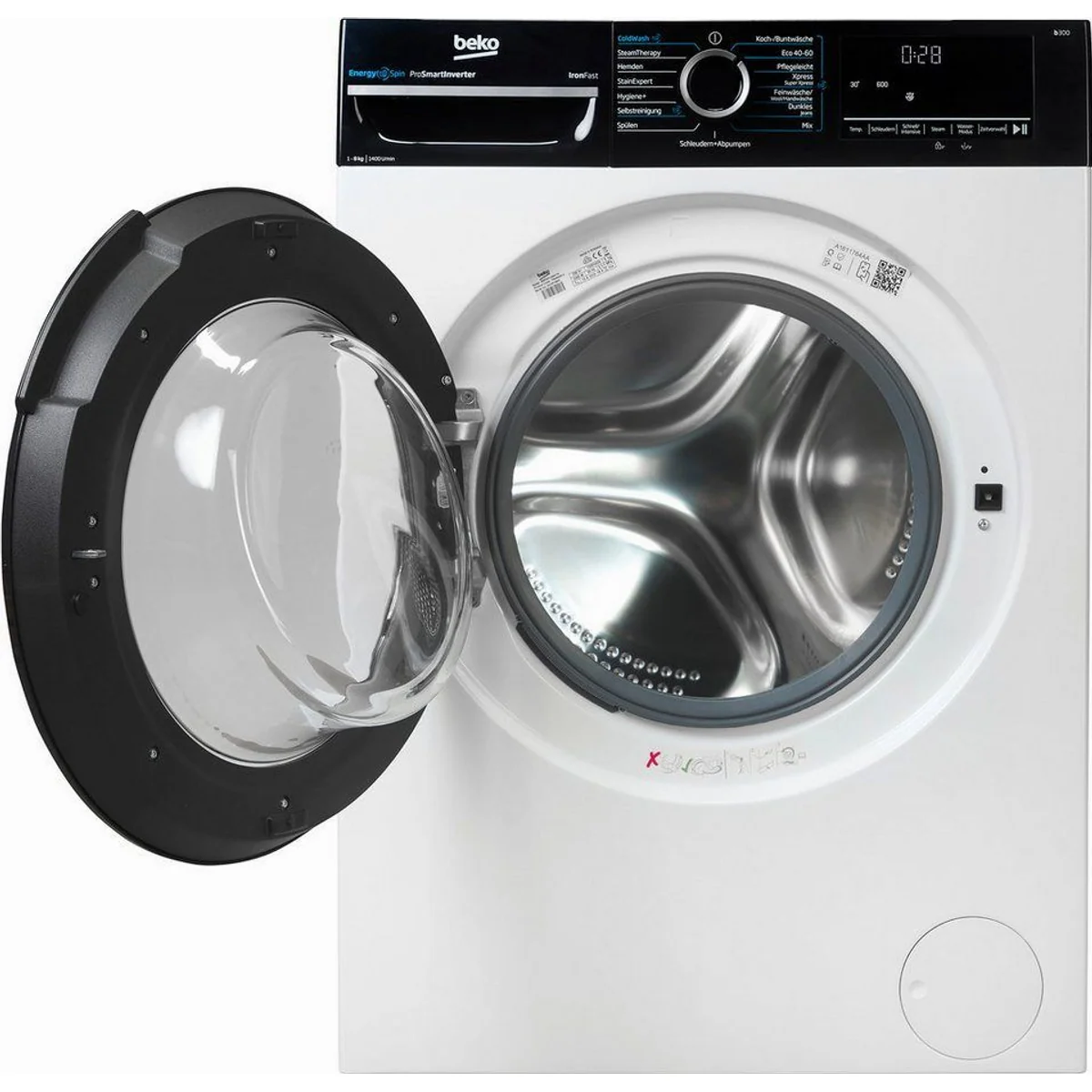 BEKO BM3WFU4841W Waschmaschine, 8 kg Fassungsvermögen, 1400 U/min, hohe Energieeffizienz 3