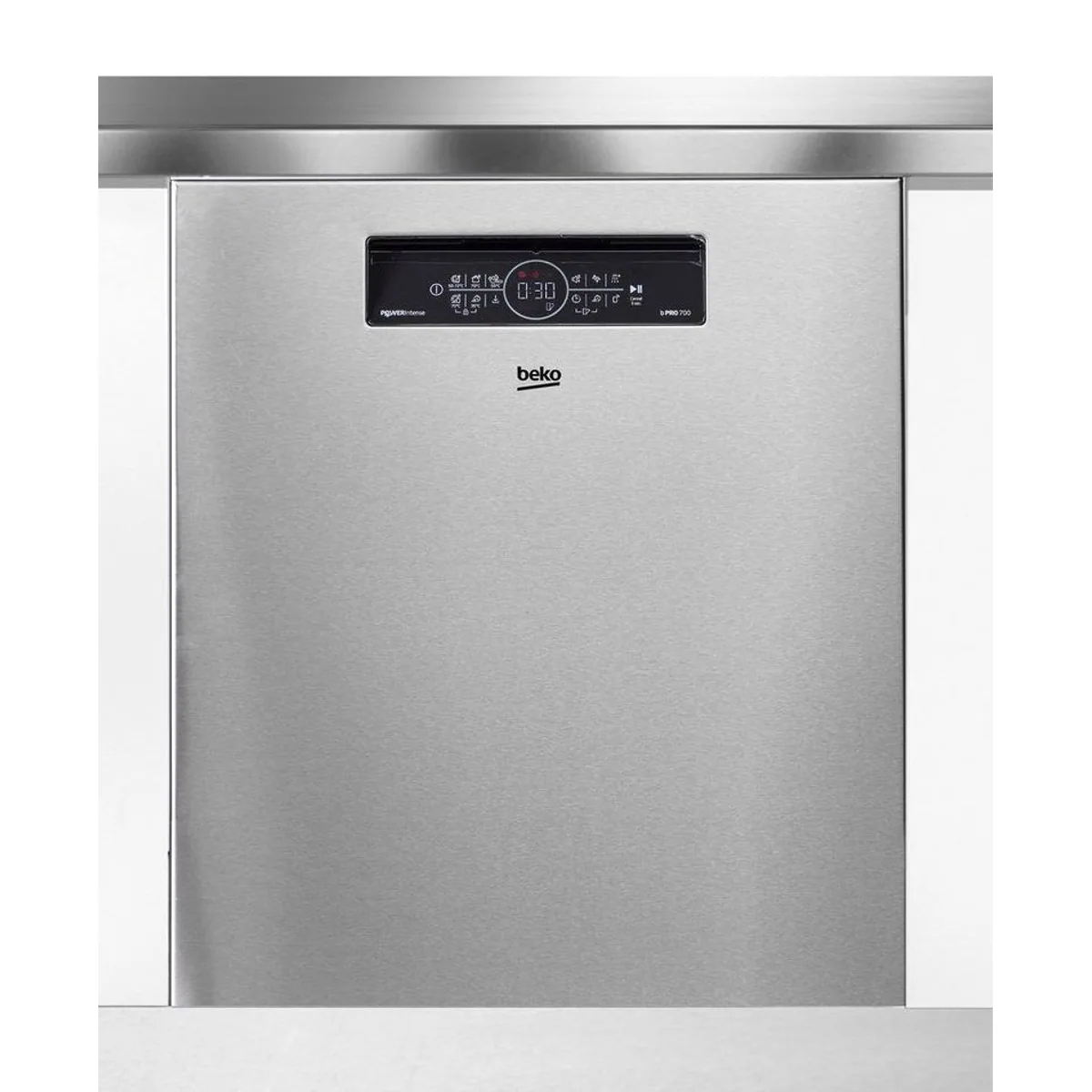 BEKO BDDN36462XP Unterbaugeschirrspüler, 14 Maßgedecke, 38 dB leise, ProSmart Motor 2