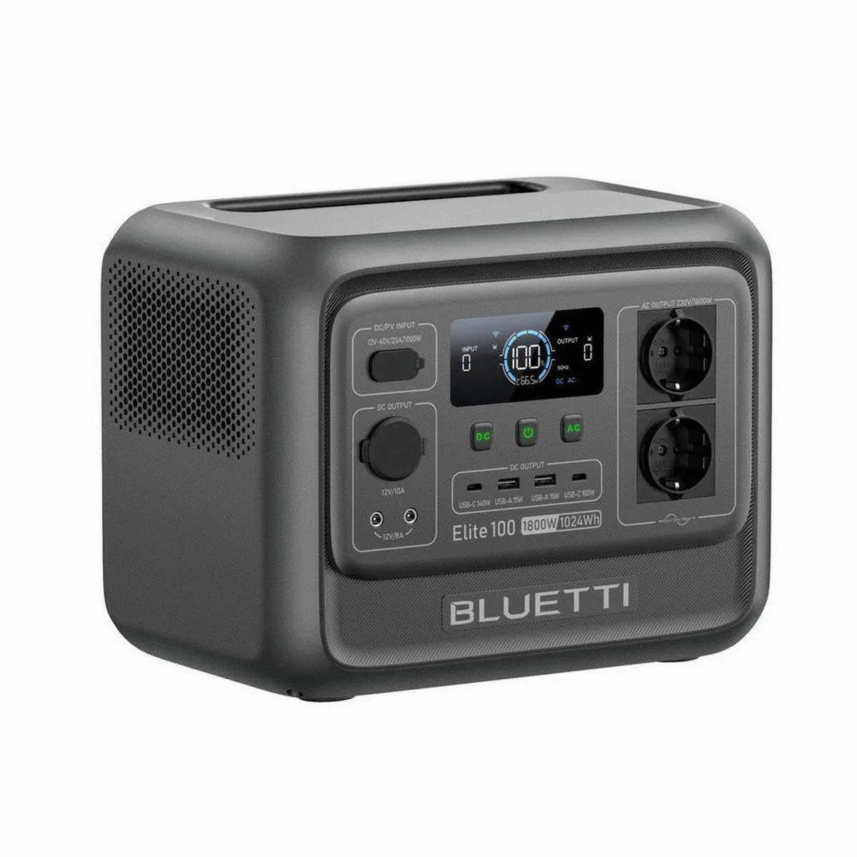 BLUETTI Elite 100 V2 Tragbare PowerStation, 1800W Leistung, 1024Wh Kapazität