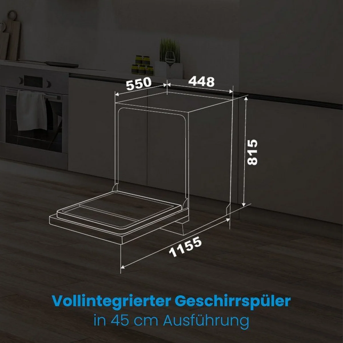 BOMANN GSPE 7420 VI, 45 cm vollintegrierbar, 10 Maßgedecke, 5 Programme 5