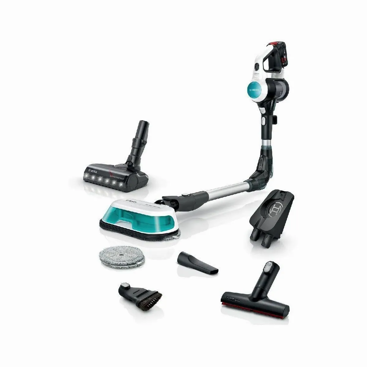 BOSCH Akku-Stielstaubsauger BCS71HYG1, 2-in-1 mit Wischfunktion, kabellos, leicht