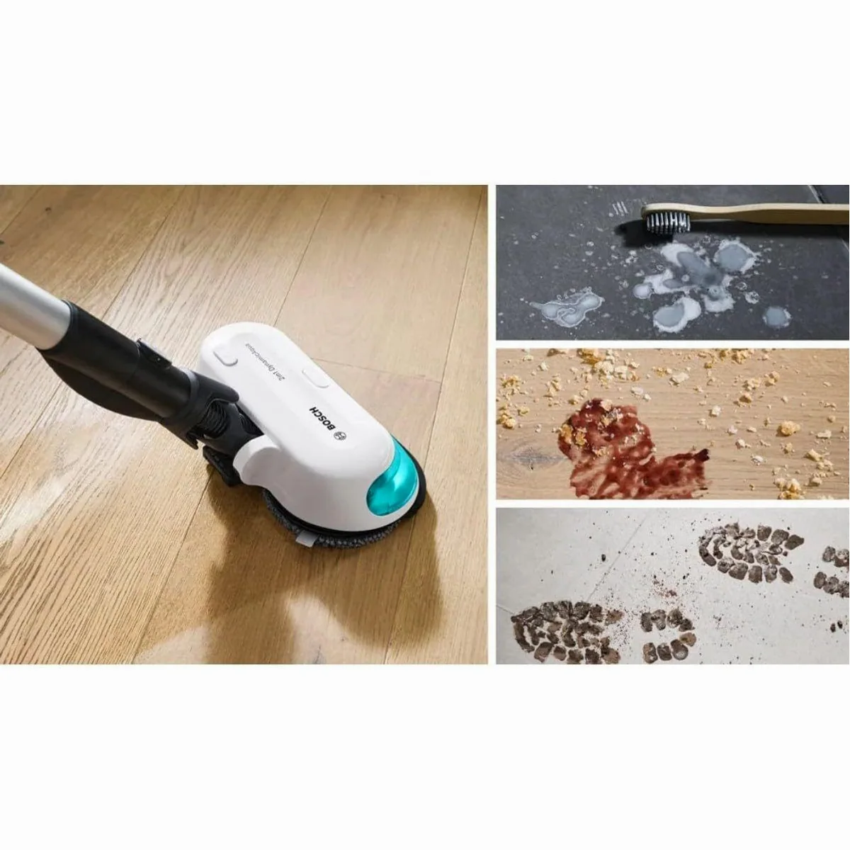 BOSCH Akku-Stielstaubsauger BCS71HYG1, 2-in-1 mit Wischfunktion, kabellos, leicht 2