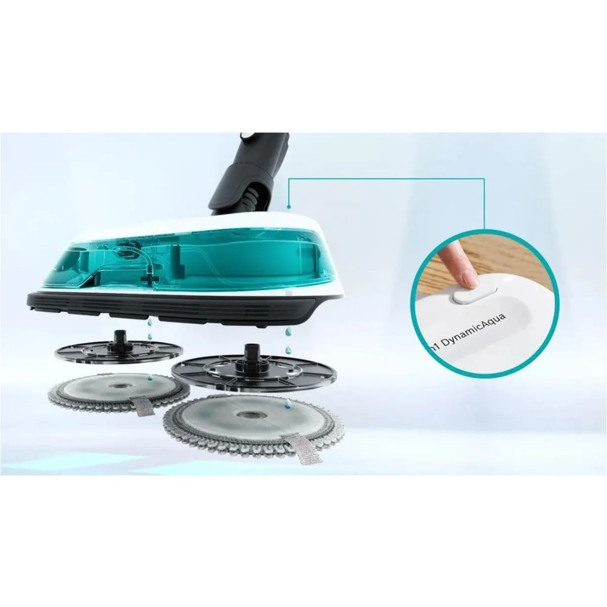 BOSCH Akku-Stielstaubsauger BCS71HYG1, 2-in-1 mit Wischfunktion, kabellos, leicht 5