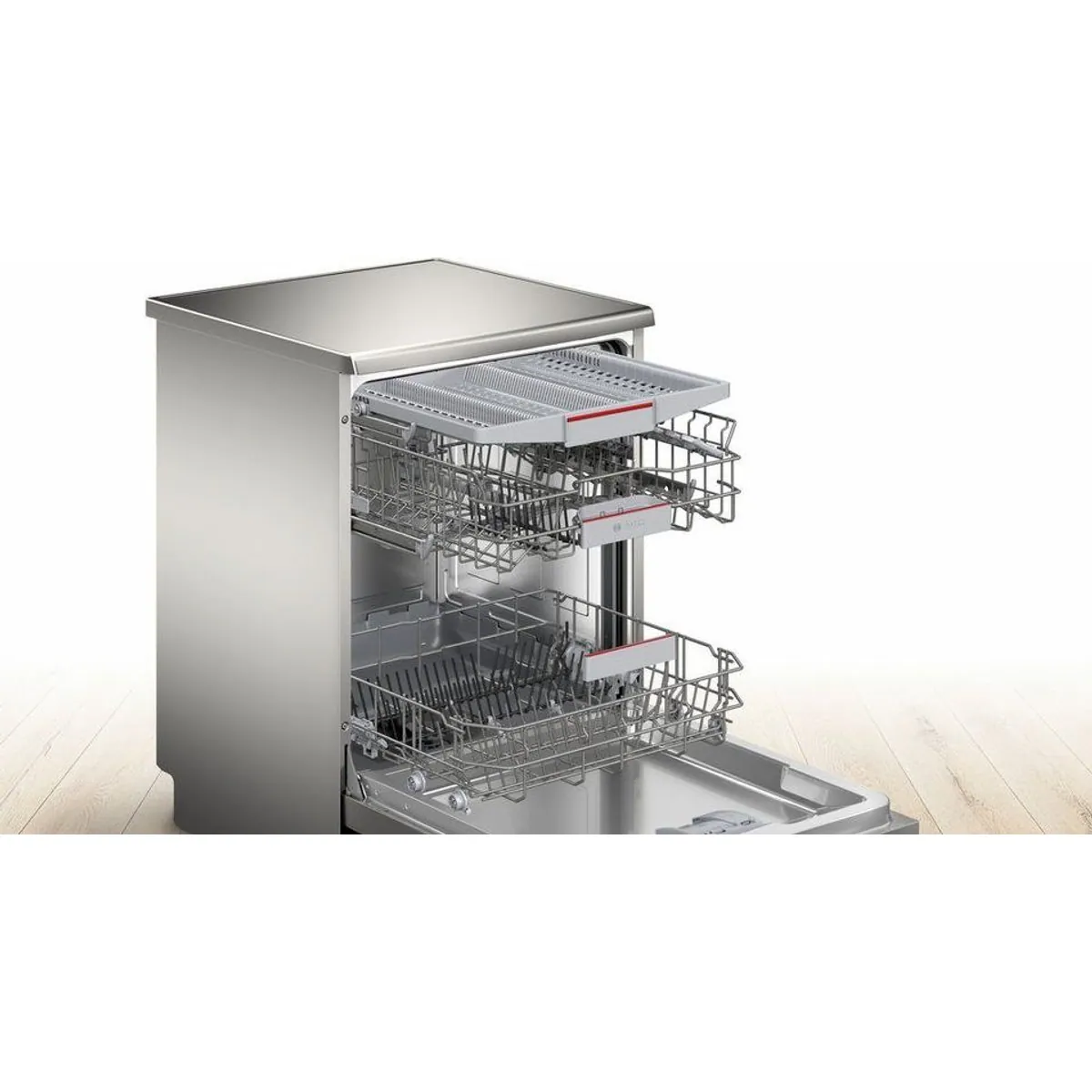 BOSCH Standgeschirrspüler Serie 4 SMS4EVI09E, 14 Maßgedecke, Automatische Türöffnung, VarioFlex-Körbe 3