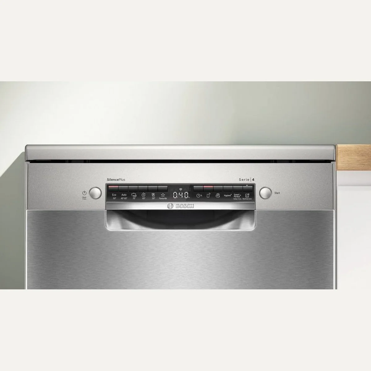 BOSCH Standgeschirrspüler Serie 4 SMS4EVI09E, 14 Maßgedecke, Automatische Türöffnung, VarioFlex-Körbe 4