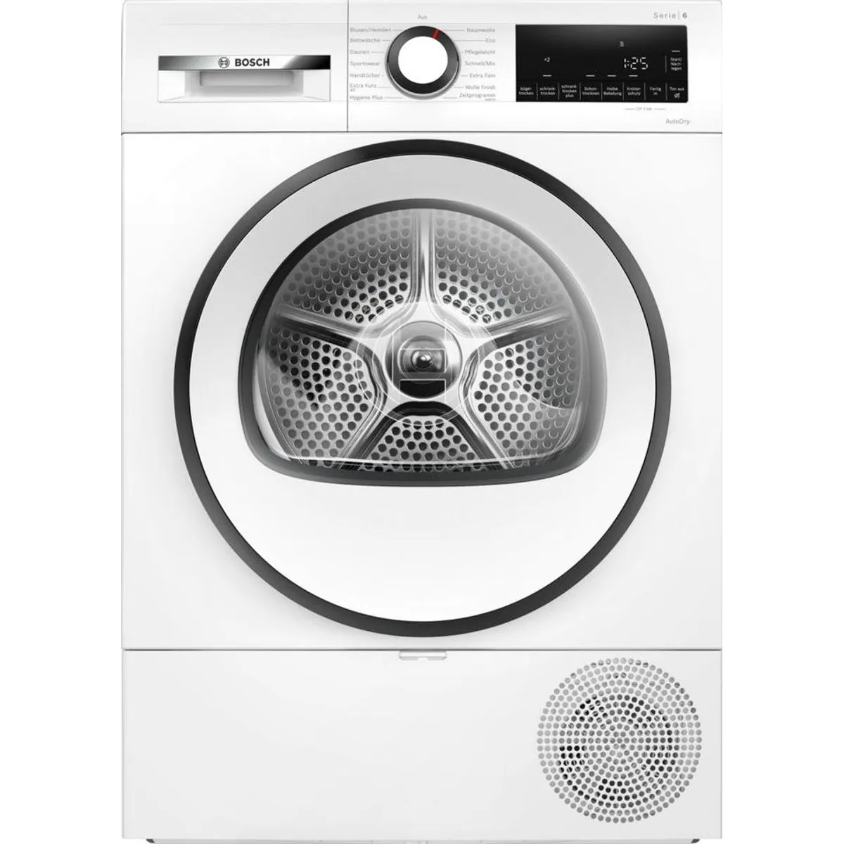 BOSCH Wärmepumpentrockner Serie 6 WQG233D01, einfache Reinigung, Bettwäscheprogramm 2