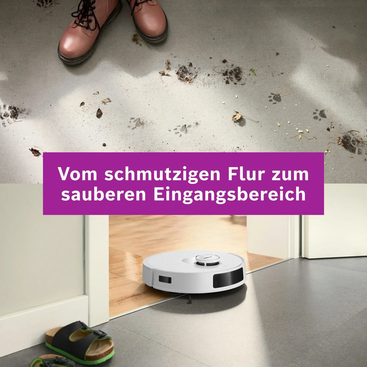 BOSCH Saugroboter Spotless BCRD1W, hohe Saugkraft, Wischfunktion, einfache Wartung 3