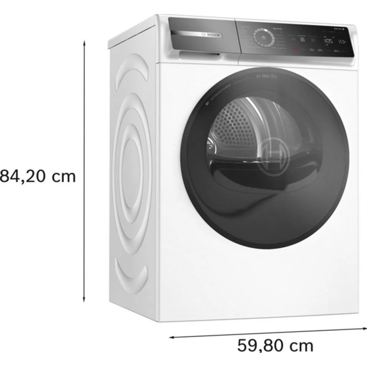 BOSCH Wärmepumpentrockner Serie 8 WRB247C40, energieeffizient, Home Connect, 9 kg 5