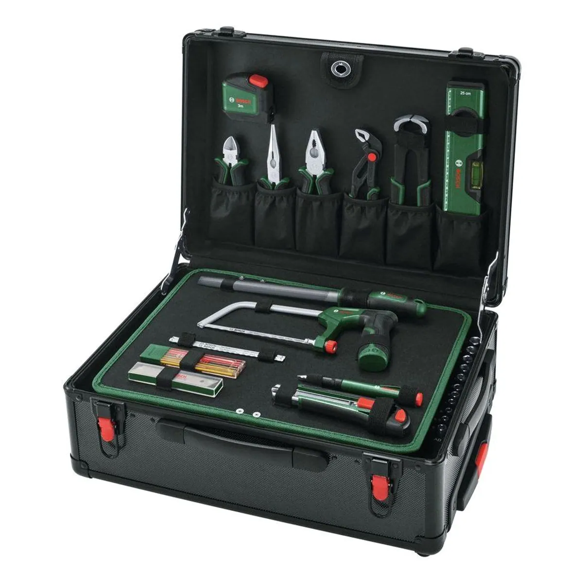 BOSCH Rollwerkzeugkoffer-Set 119 Teile, umfangreiche Ausstattung, ergonomisches Design 2