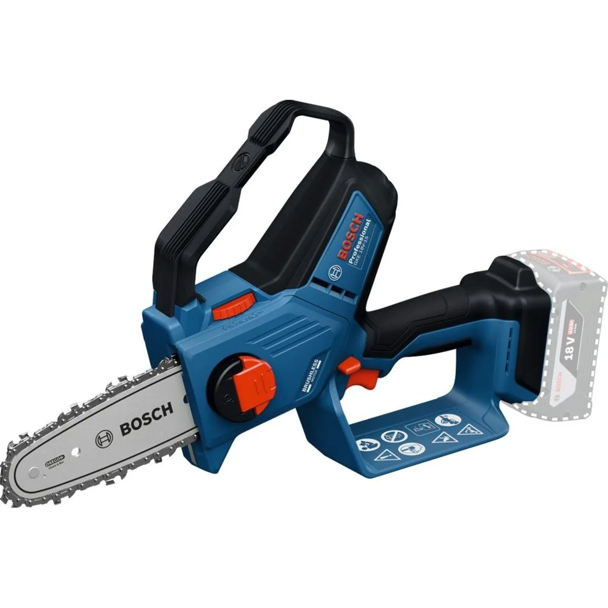 Bosch Professional GKE 18V-15 Mini Akku-Kettensäge, kompakt und leistungsstark