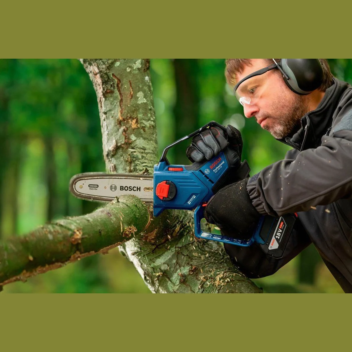 Bosch Professional GKE 18V-20, kompakte Akku-Kettensäge, kraftvoll und ergonomisch 2