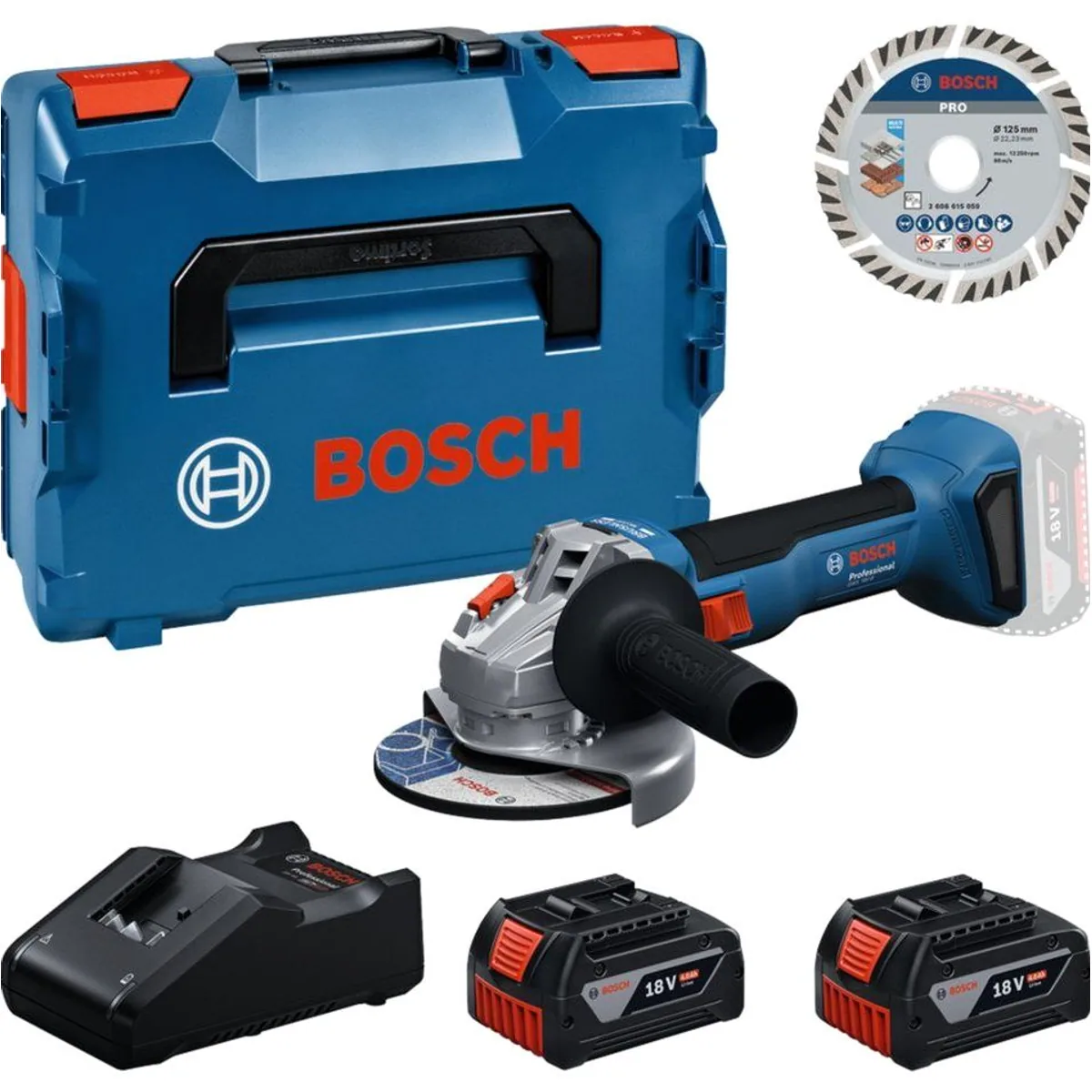 BOSCH Winkelschleifer Professional, leistungsstark, kompakt, ergonomisch