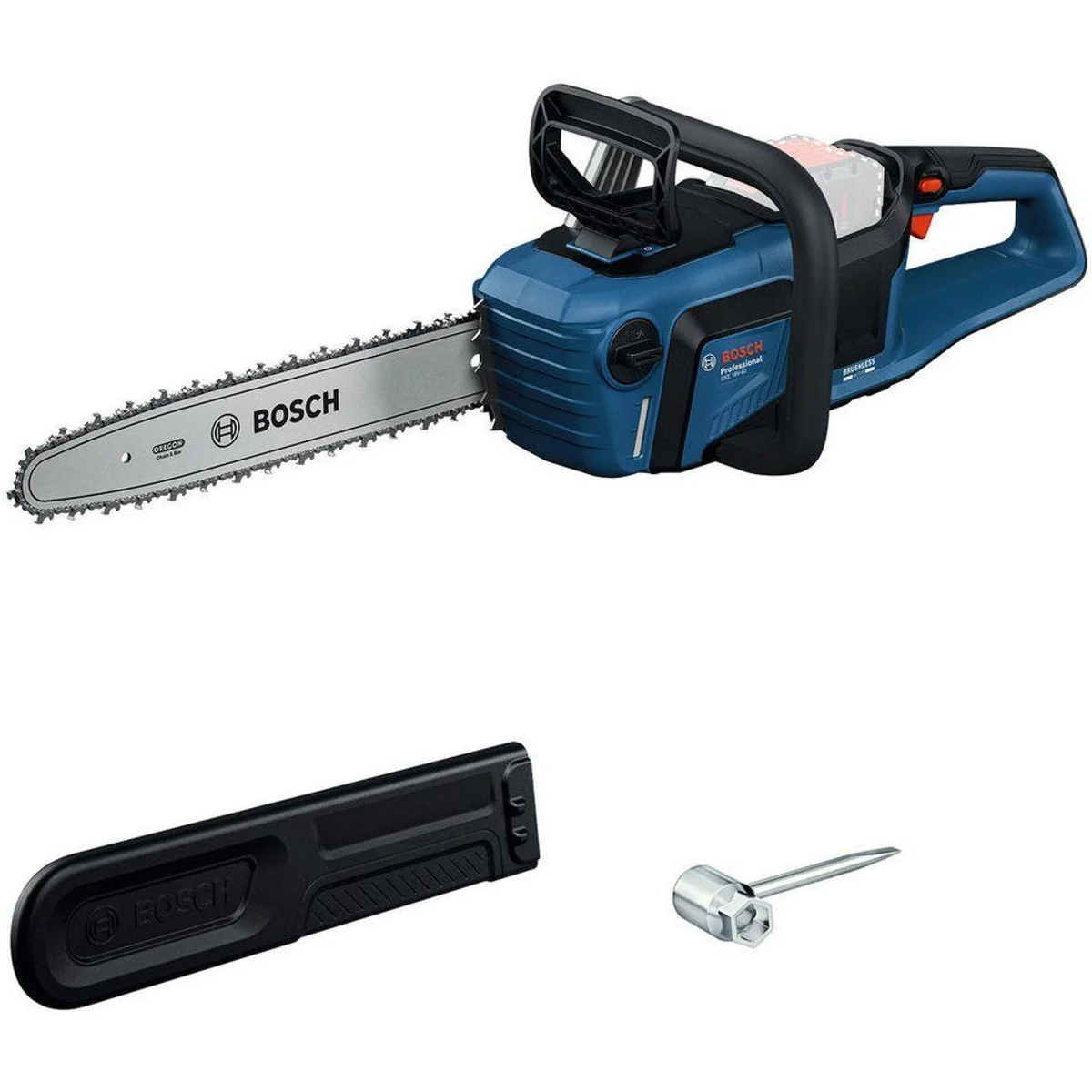 Bosch Professional GKE 18V-40, kraftvoller bürstenloser Motor, OptiCut Technologie, 40-cm-Schwert