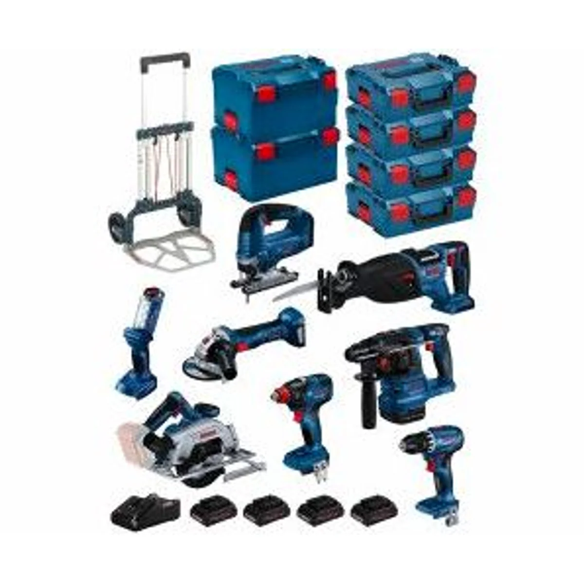 Bosch Professional 18V Combo Kit BK803, leistungsstark, vielseitig, 8-teilig