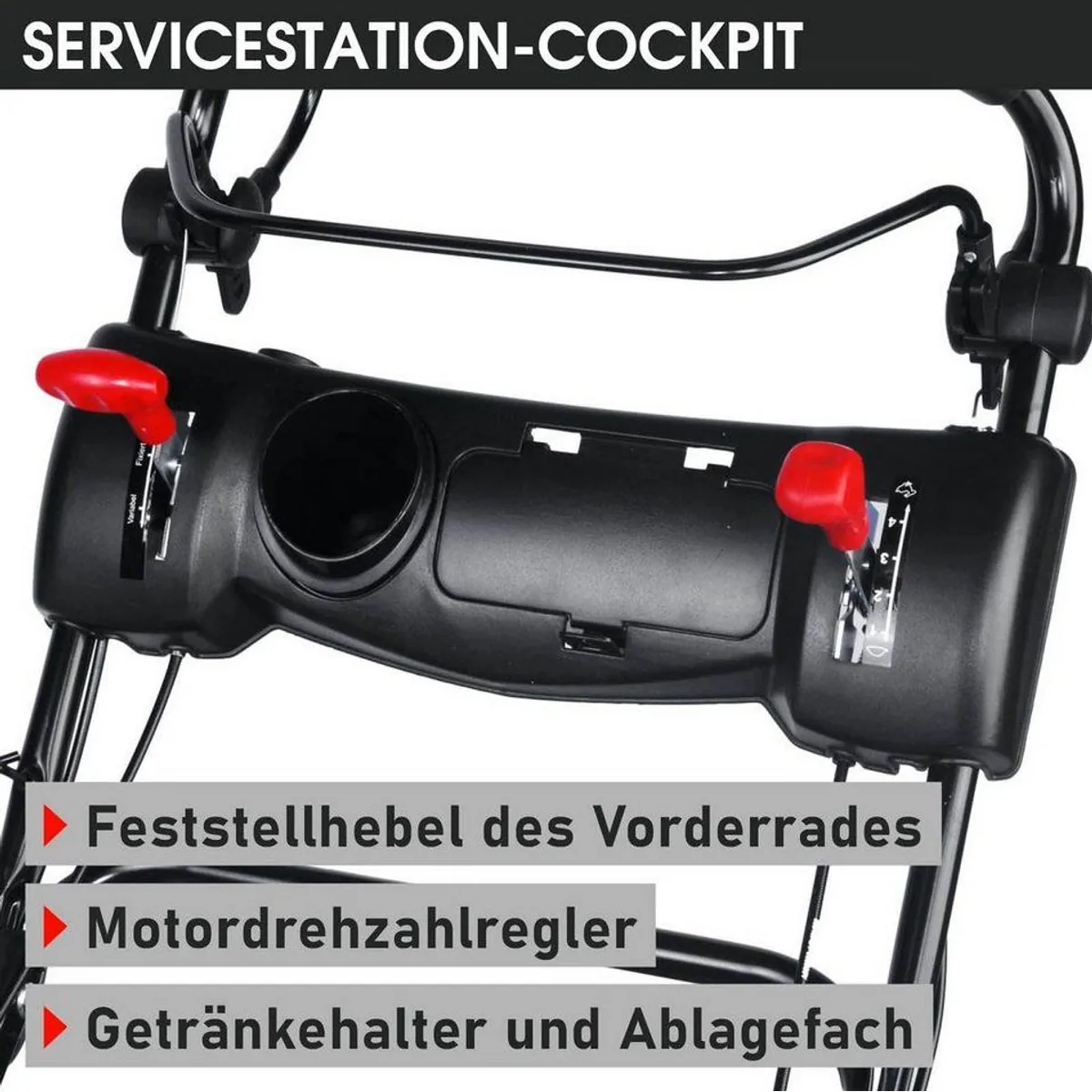 BRAST Benzinrasenmäher Trike, 5,2kW Motor, 53 cm Schnittbreite, TÜV-zertifiziert 5