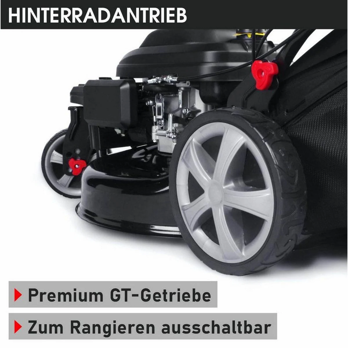BRAST Benzinrasenmäher Trike, 5,2 kW Motor, Elektrostart, 53 cm Schnittbreite 4
