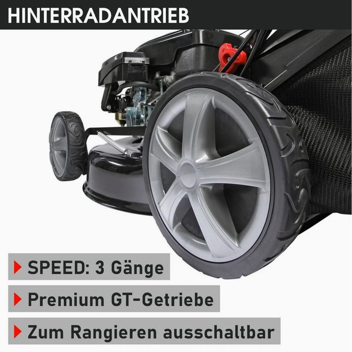 BRAST Benzinrasenmäher 19224 E-Start Speed, 5,2kW Motor, 48 cm Schnittbreite, 4in1-Funktion 5
