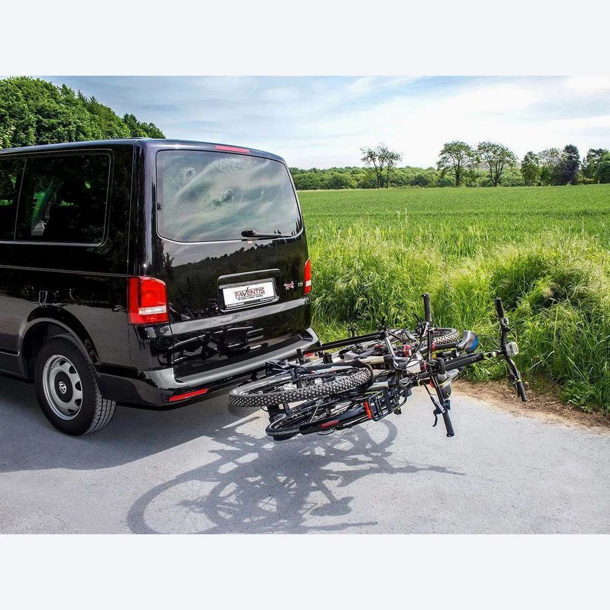 Bullwing SR10 Kupplungsfahrradträger, für 2 Fahrräder, abklappbar, abschließbar 3