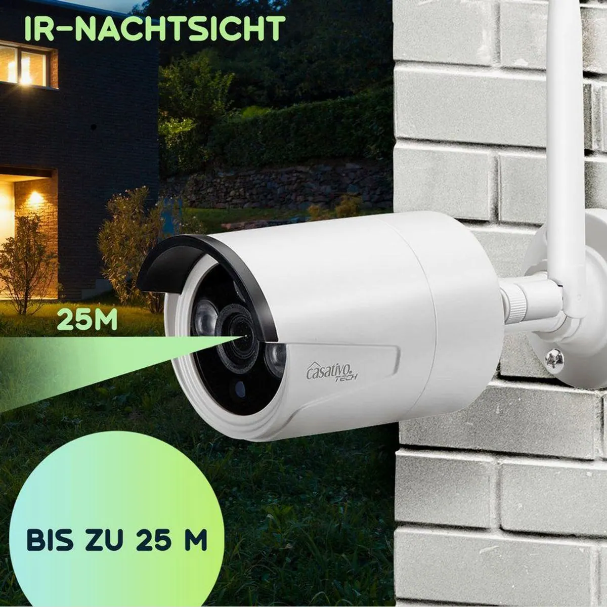 Casativo Überwachungssystem 8 Kameras, 150m Reichweite, QHD 2K Nachtsicht 4
