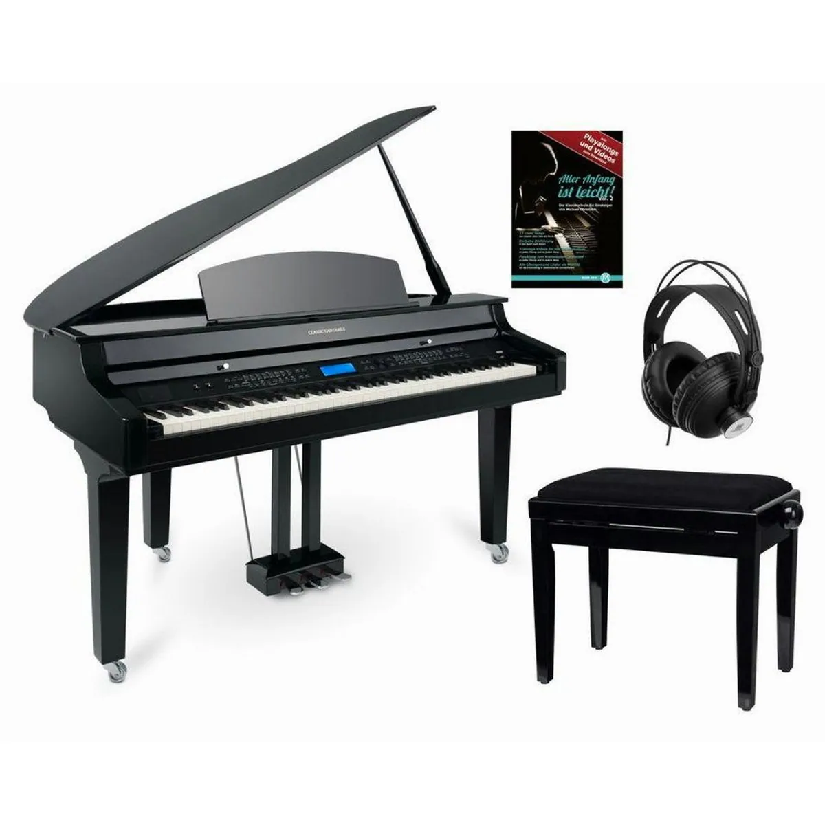 Classic Cantabile GP-A 810 Digitalpiano, 1200 Sounds, Bluetooth, Hammermechanik
