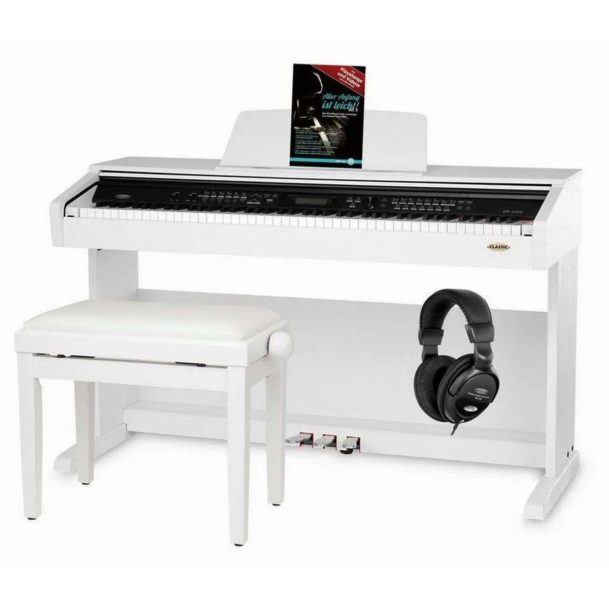 Classic Cantabile DP-A 310, 88 Tasten, Hammermechanik, USB, Aufnahmefunktion, inkl. Zubehör