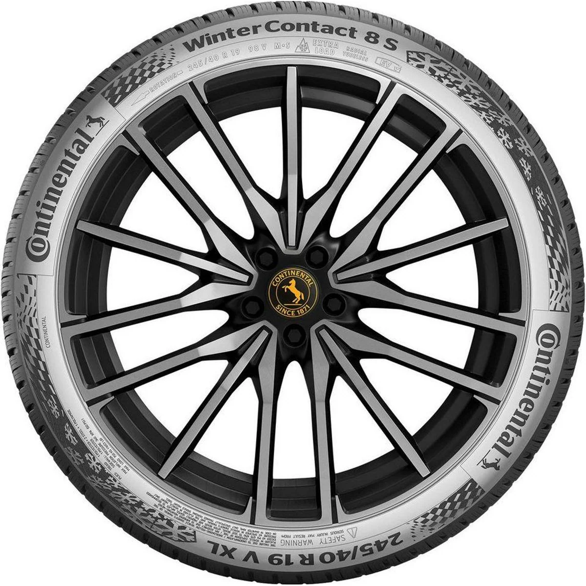 CONTINENTAL Winterreifen WINTERCONTACT 8 S, exzellente Haftung, hohe Laufleistung, optimierte Sicherheit