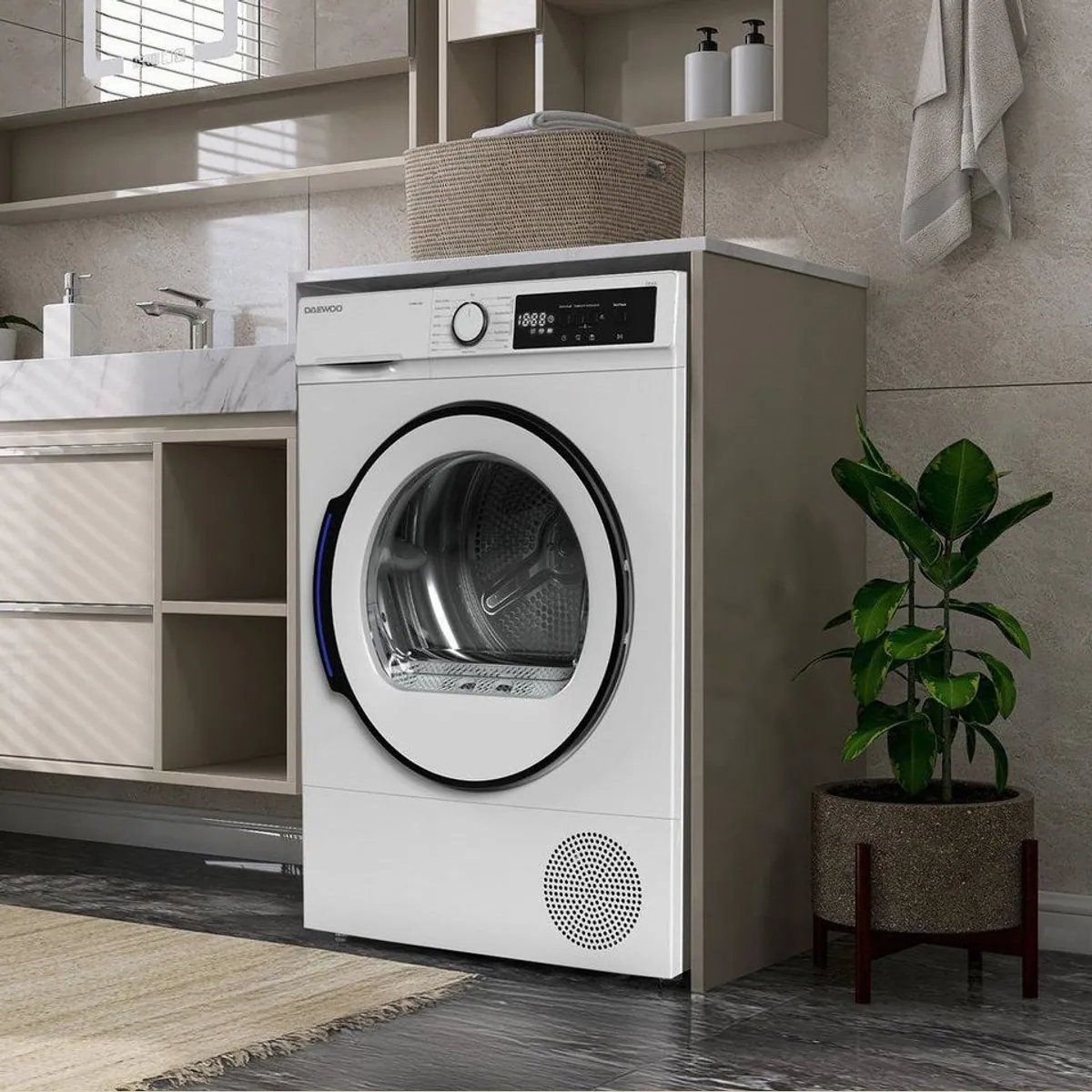 Daewoo TD-B8GP1WD0-DE Wärmepumpentrockner, 8 kg, 15 Programme, Knitterschutz 4