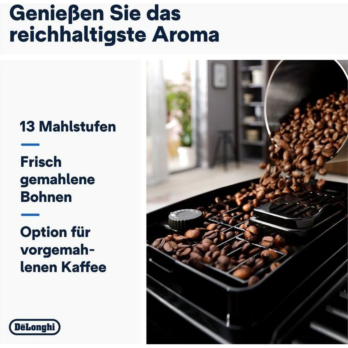 De'Longhi Kaffeevollautomat Start Milk ECAM220.80.SB, Milchkaraffe, Benutzerfreundlich, Ein-Tasten-Bedienung 3