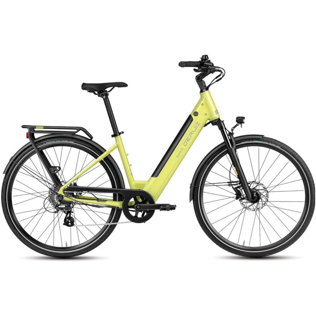 DERUIZ E-Bike Cityrad 28 Zoll, 644 Wh Akku, 8-Gang Shimano Schaltung, hydraulische Scheibenbremsen