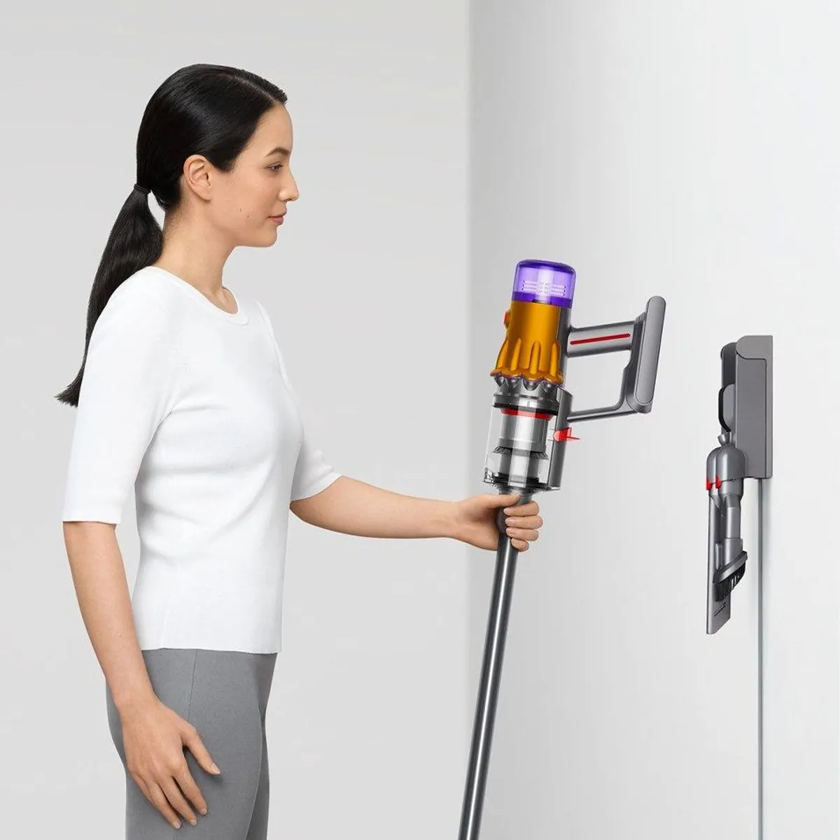 DYSON Akku-Hand- und Stielstaubsauger V12 Detect Slim Absolute, Laserstaubtechnologie, Motorbar Elektrobürste 3