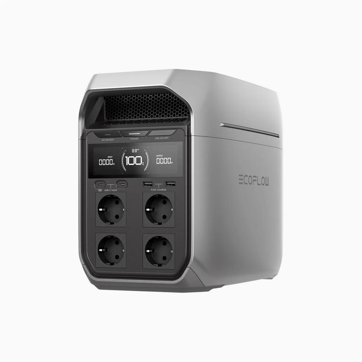 Ecoflow DELTA 3 Plus Powerstation, erweiterbare Kapazität, schnelle Ladezeiten, geräuscharme Nutzung