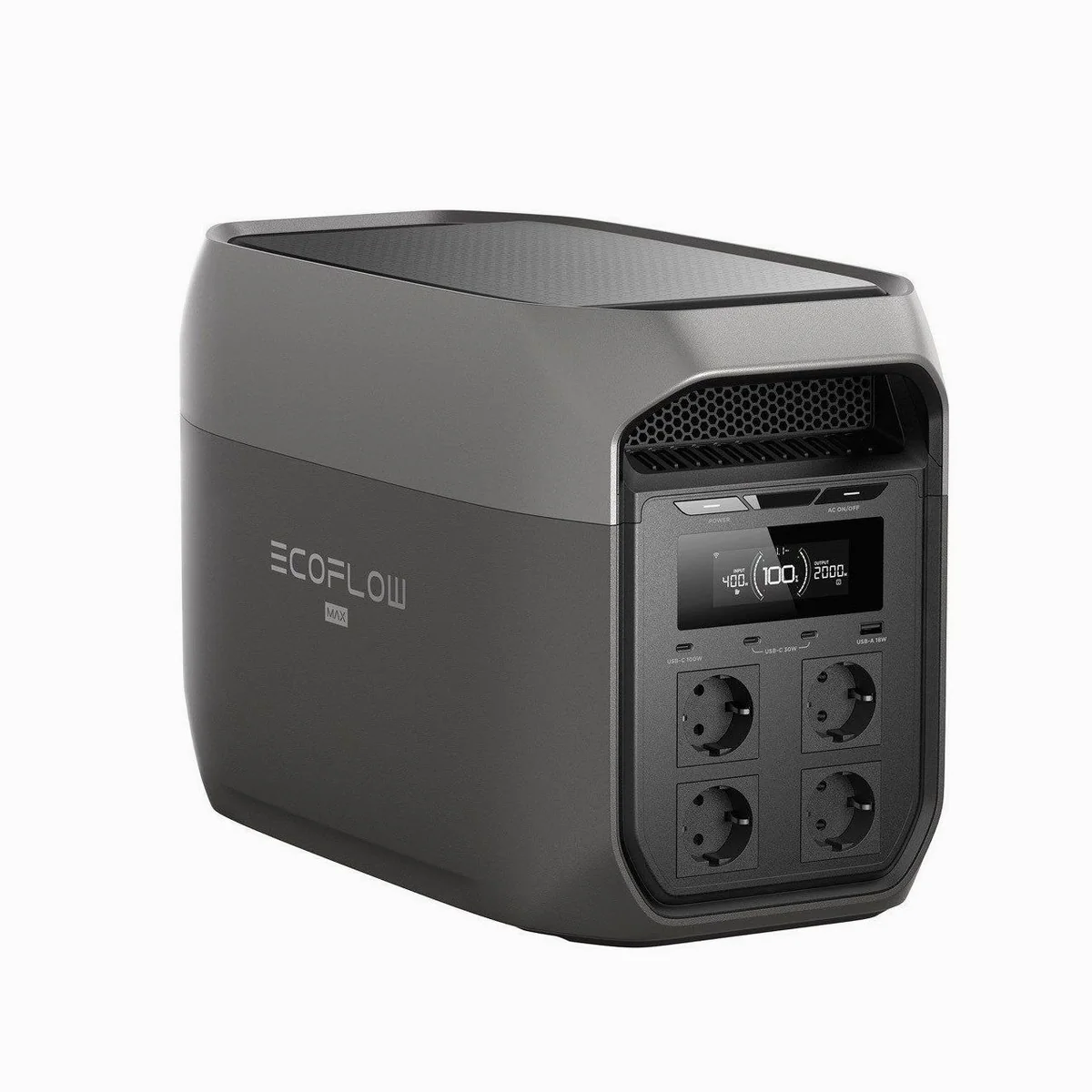 Ecoflow DELTA 3 Max PowerStation, 2048 Wh Kapazität, Schnellladung, vielseitige Anschlüsse 3