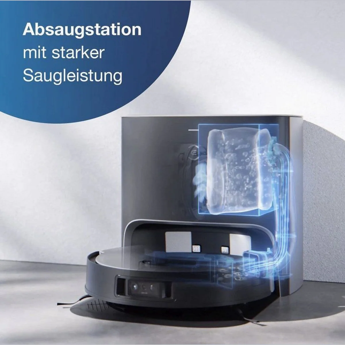 ECOVACS DEEBOT X1 PLUS, multifunktional, KI-gesteuert, automatische Entleerung