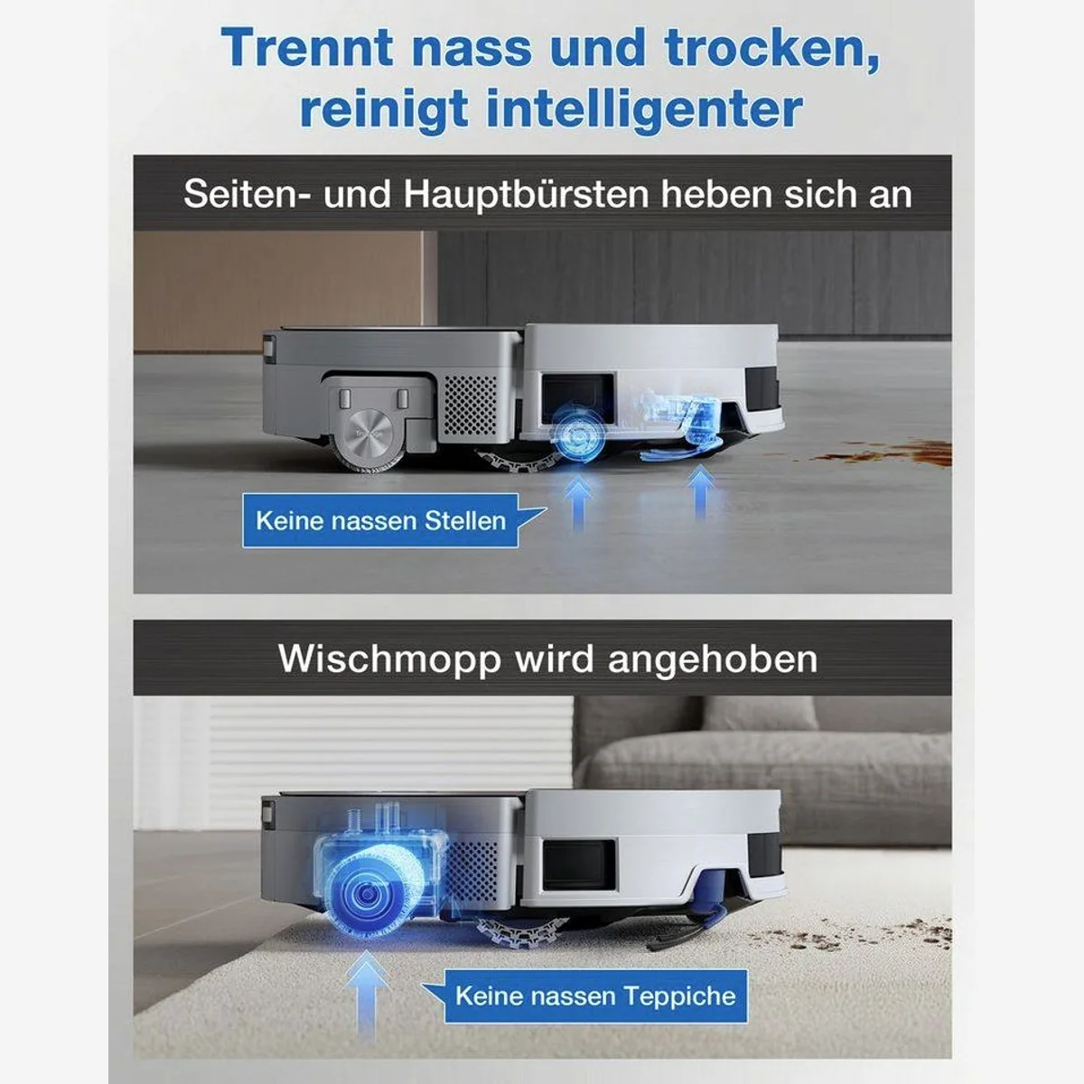 ECOVACS DEEBOT X11 PRO OMNI, kraftvolle Reinigung, intelligente Navigation, All-in-One Station 5