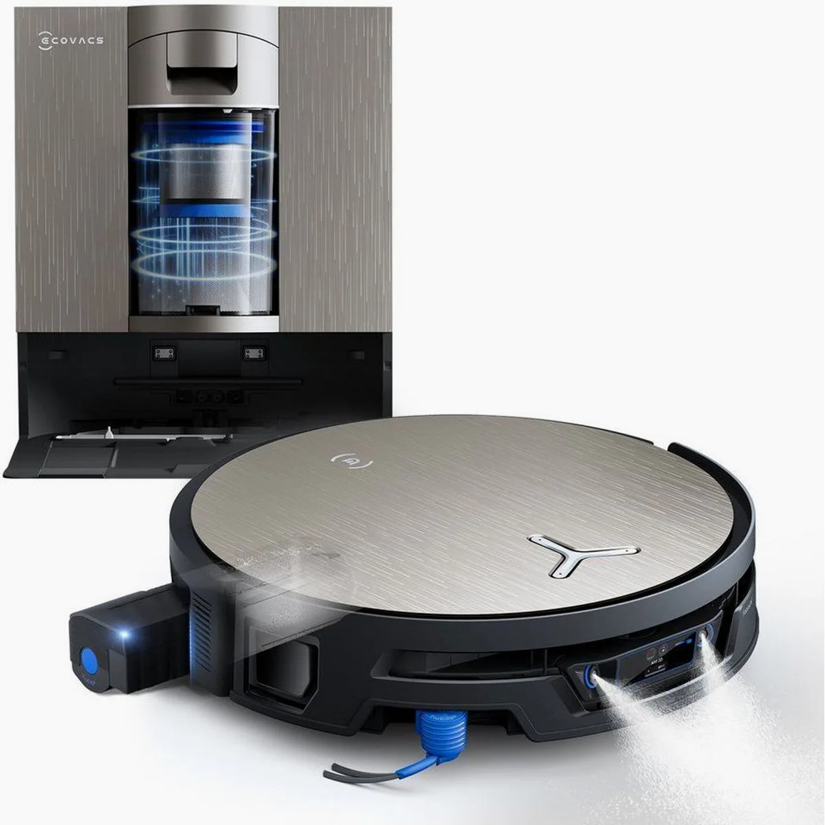 ECOVACS DEEBOT X12S OmniCyclone Care Kit, starke Saugleistung, selbstreinigende Wischrolle 4