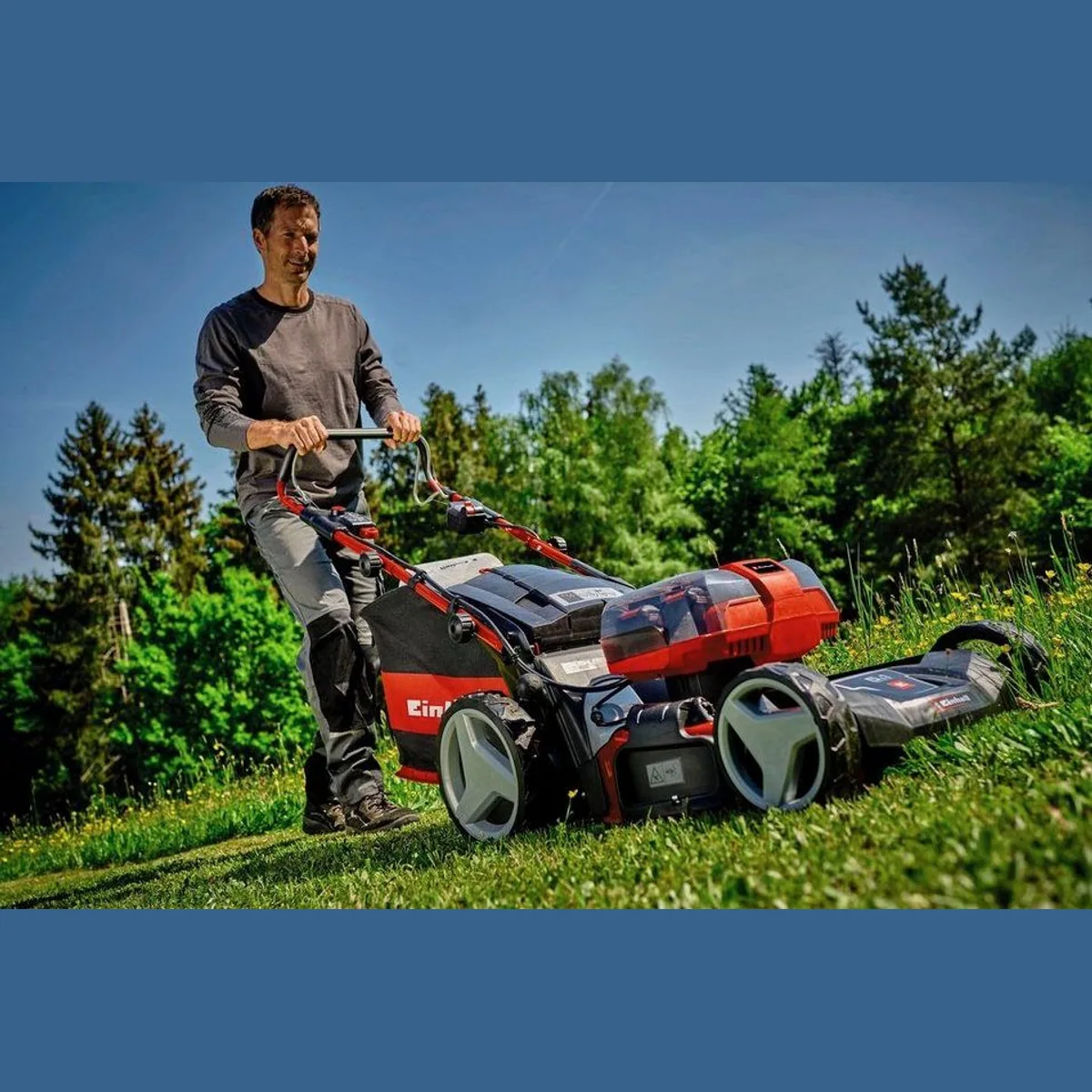 Einhell GP-CM 36/47 S HW Li, 47 cm Schnittbreite, 4 Akkus, Radantrieb 2